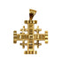 14K Gold Sar Filigree Jerusalem Cross Necklace
